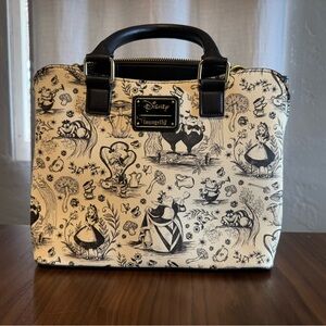 LOUNGEFLY ALICE IN WONDERLAND Purse .